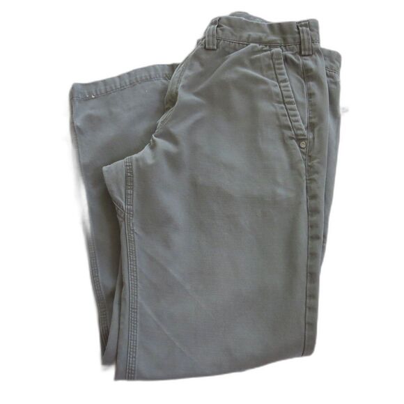 Duluth Trading Co Men's Ballroom Fit Trim Pants  32/30   Olive Green GUC - Picture 14 of 16